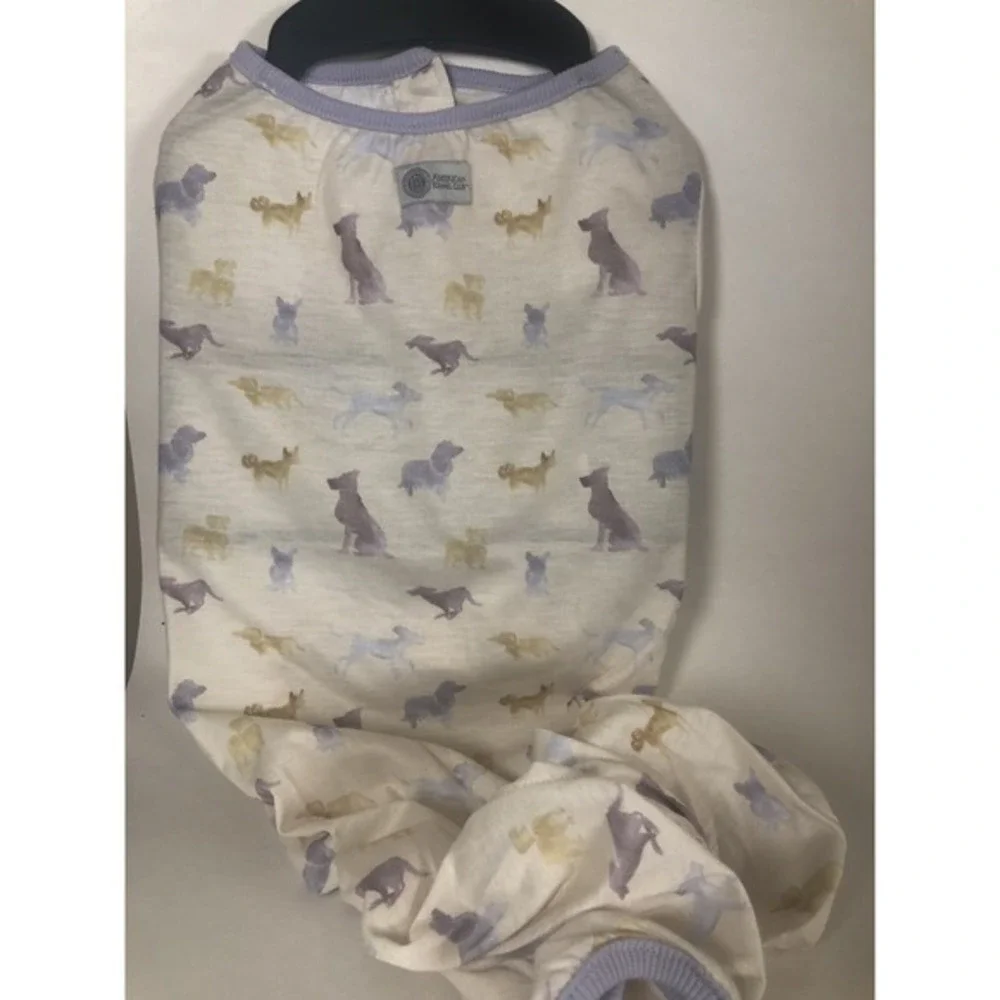 American Kennel Club Dog Apparel Spring Outfit Purple Beige‎ Size L NEW